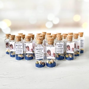 Funeral Favors with Photo Celebration Of Life Favors for Loss of Memorial Gifts for Funerals Forget Me Not Keepsake Bottle For Guests