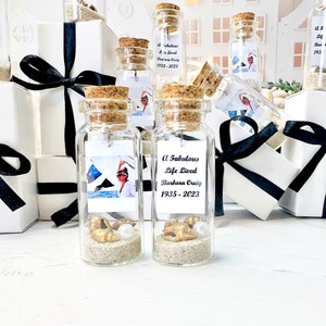 Custom Memorial Favors with Photo, Loss of Sister Memorial Favors, Celebration of Life Keepsakes, Bulk Funeral Gifts for Guests