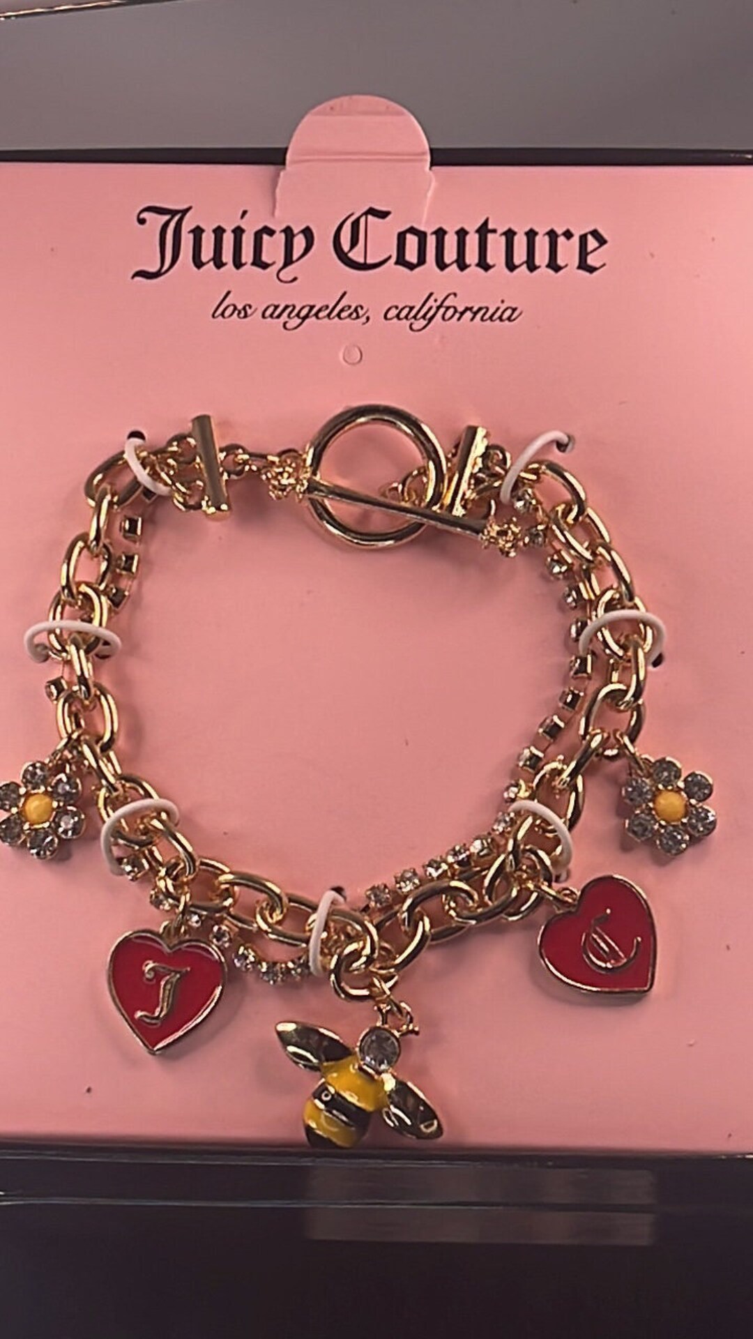 Juicy couture sale heart charm bracelet