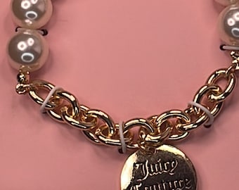 Juicy Couture Charm Bracelet Heart Pendant Juicy Couture Y2k Vintage  Inspired Energy Crystal Bracelet Mother Jewelry Set 