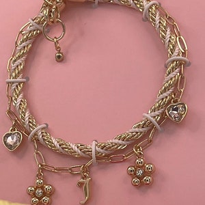 Y2K Silver Juicy Couture Charm Bracelet with Charms