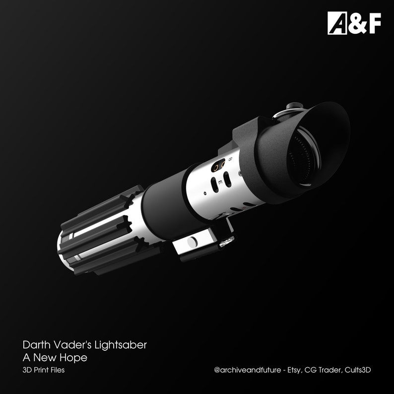 Darth Vader Lightsaber STL A New Hope Etsy