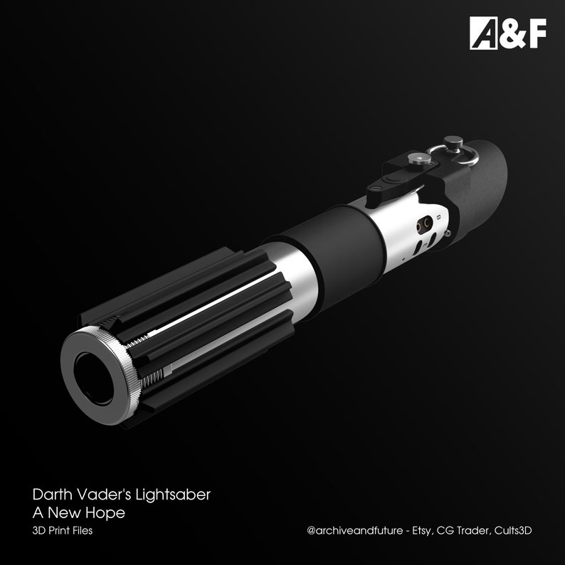 Darth Vader Lightsaber STL A New Hope Etsy