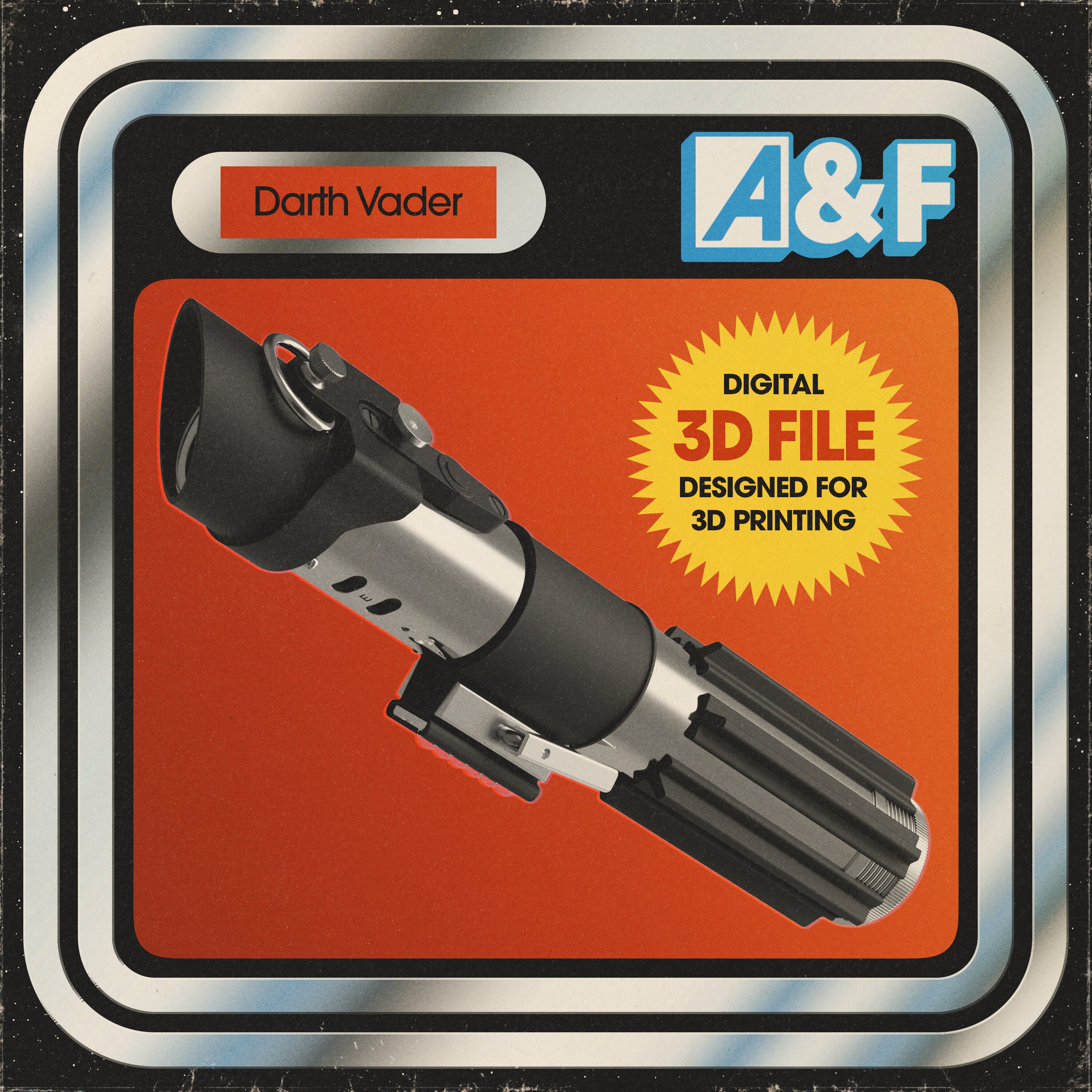 Darth Vader Lightsaber STL A New Hope Etsy