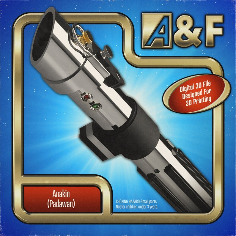 Anakin Button Anakin Skywalker Lightsaber STL (attack of the Clones) - Etsy