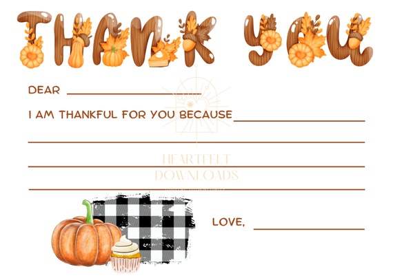 Thanksgiving Printable for Kids - Etsy