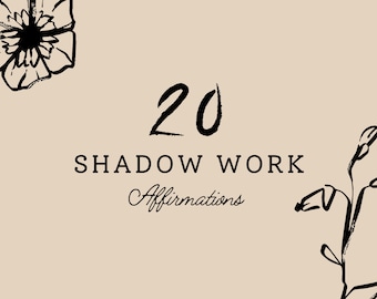 20 Schattenarbeit Affirmationskarten
