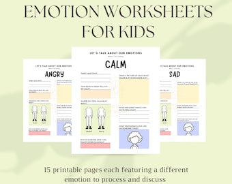 Let's Talk about Emotions: 15 Printable Worksheets for Kids