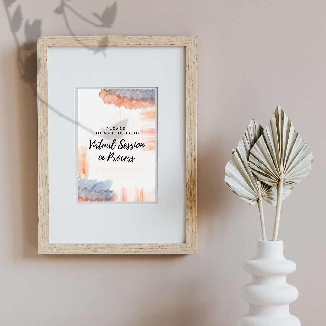 Do Not Disturb: Virtual Session in Progress - Etsy