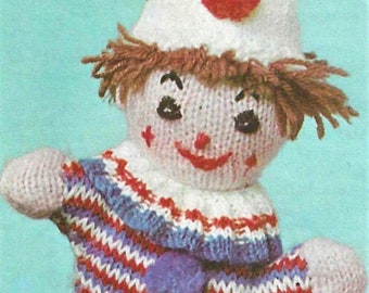 Clown Patterh Pierrot En Tricot, Peluche De Clown Pierrot En Costume