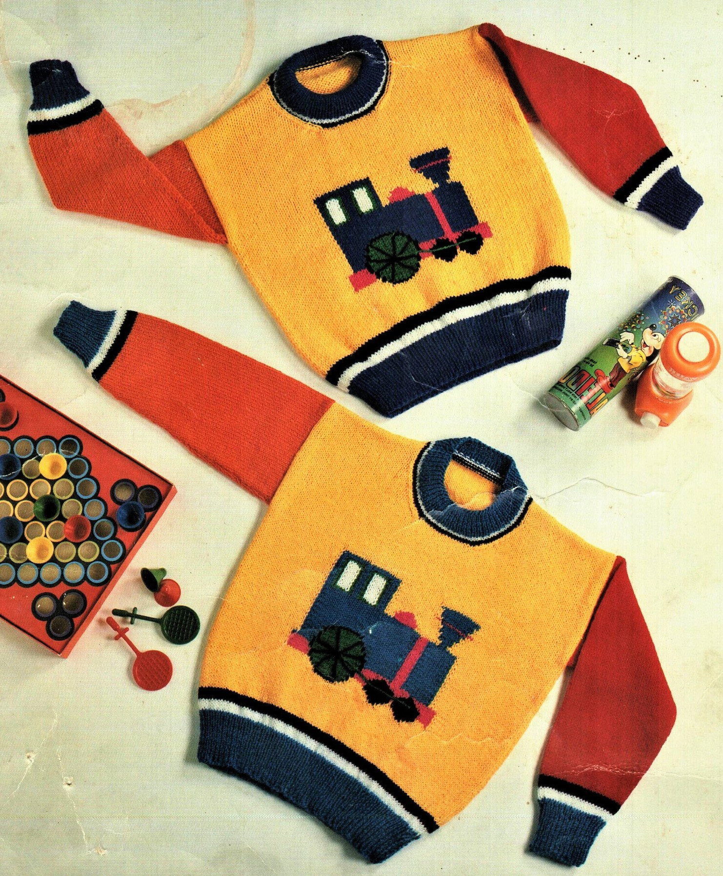 Train Intarsia Patterns Baby Boys Steam Engine Train Intarsia Motif Sweater Jumper Pullover PDF ...
