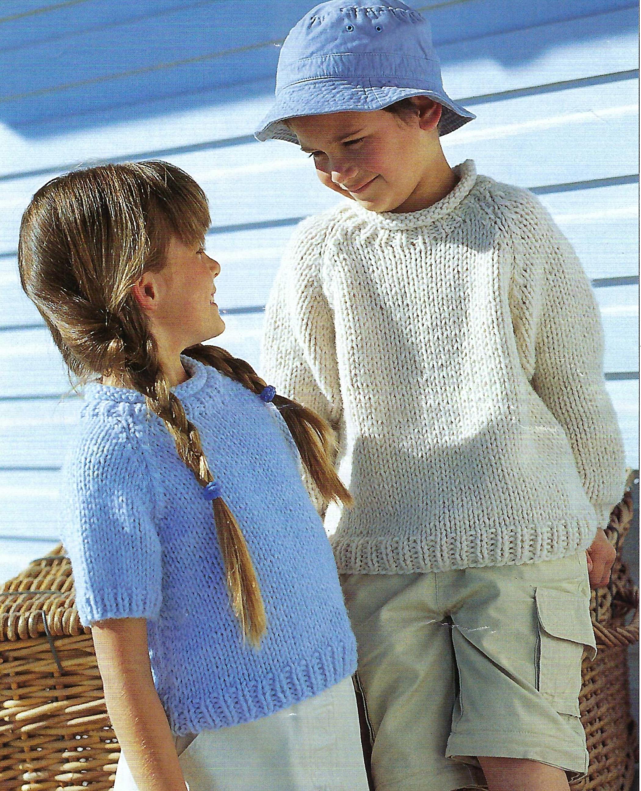 Pull Fille Lily & Dan Bleu, Col Rond, Imprimé Animal, Coton, 7-8 Ans