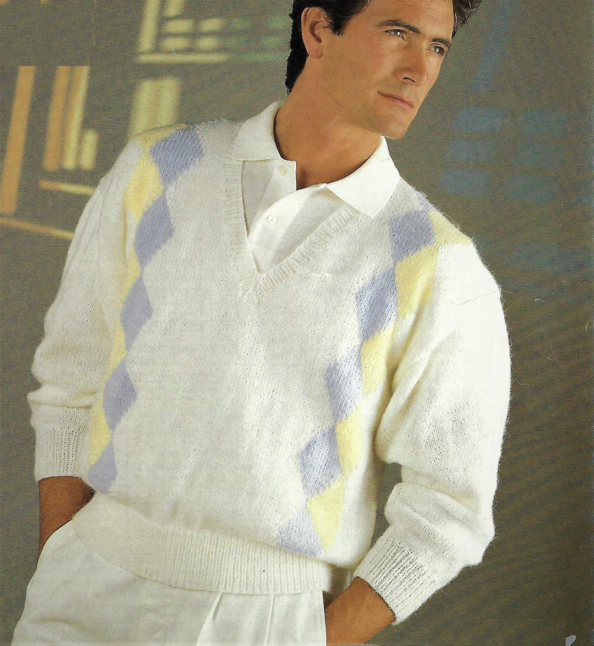 80s Mens V Neck - Etsy Ireland