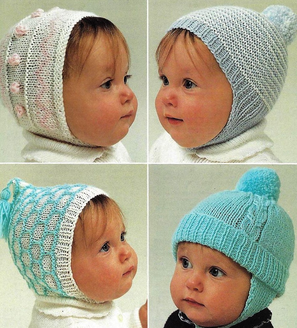 Cable Knit Baby Bonnet - Etsy