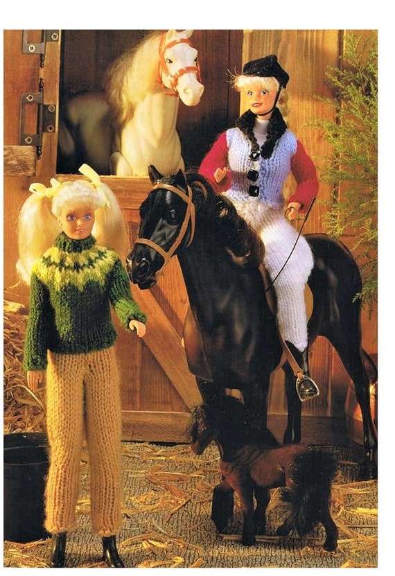 Vintage Sindy Doll Knitting Pattern Aerobics Outfit Fits Sindy