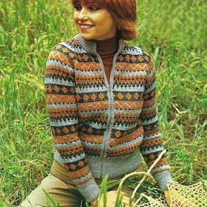 Fair Isle Zip Up - Etsy