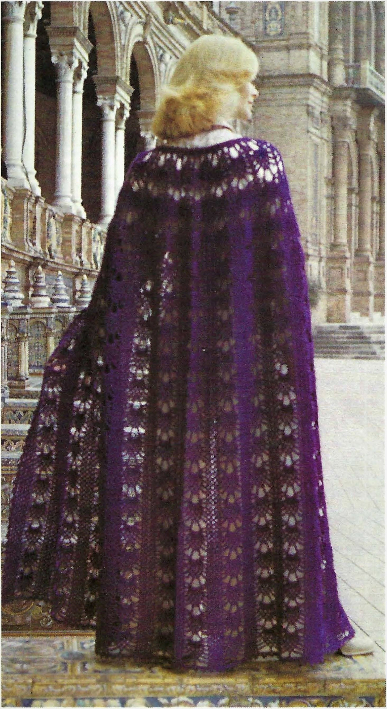 29 Cloak Crochet Patterns for Dramatic Layers, Cozy Texture, and Costume-Worthy Style 25 Crochet Pattern Ladies Long Floor Length Cloak Cape Lacy