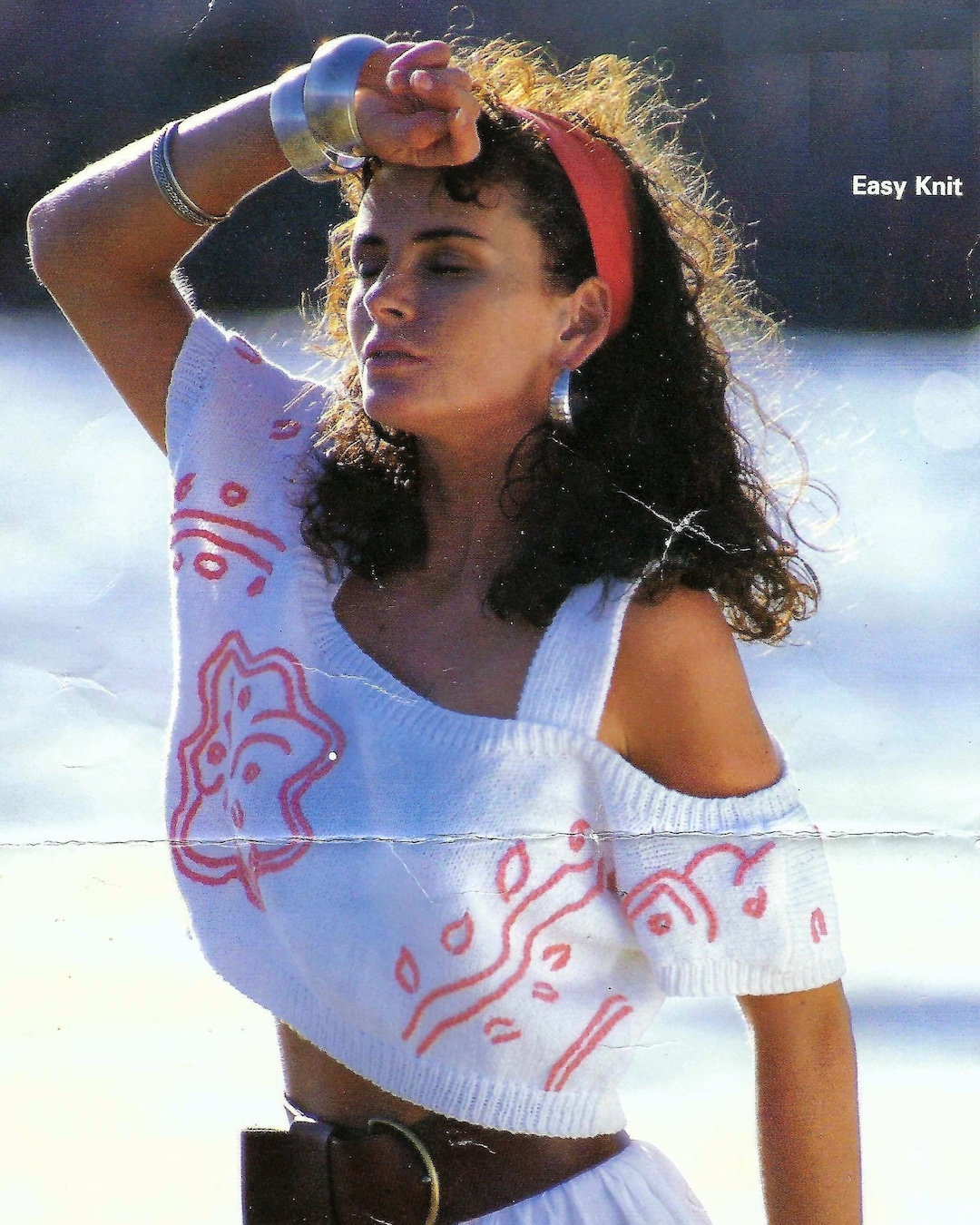 Ladies Crop Length off Shoulder Summer Top Sweater PDF Knitting Pattern Cotton DK 8 Ply 30 40 Easy 80s Vintage Download 8730 - Etsy Ladies Crop Length off Shoulder Summer Top Sweater PDF Knitting Pattern Cotton DK 8 Ply 30 40 Easy 80s Vintage Download 8730 - Etsy