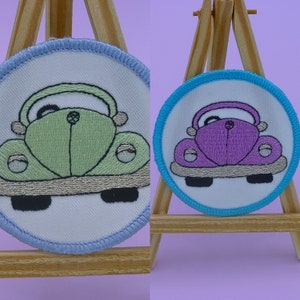 retro car embroidered patch classic car sew on iron on patch or badge car enthusiast gift