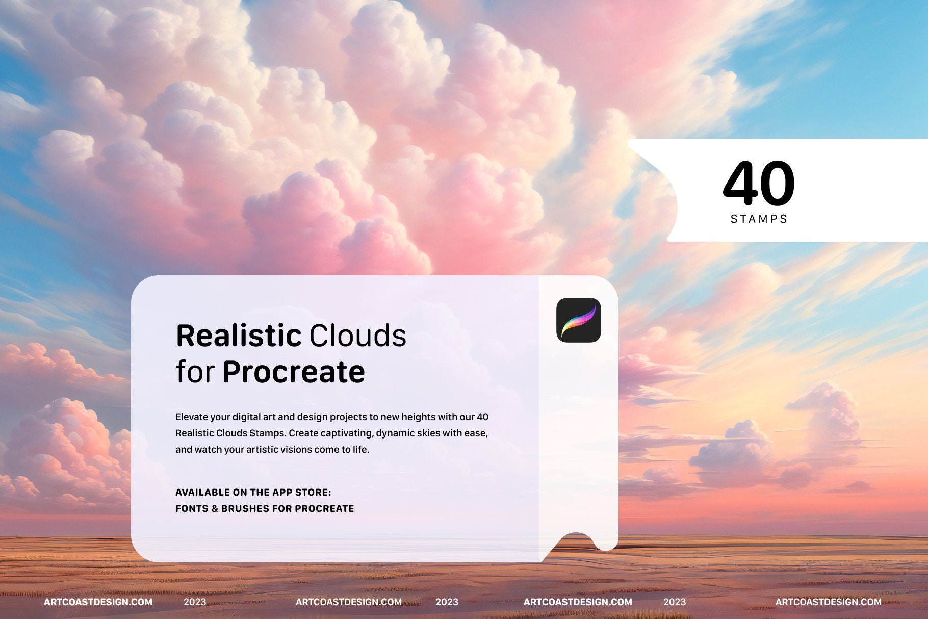 Procreate Realistic Clouds Sky Stamps, Procreate Brushes - Etsy