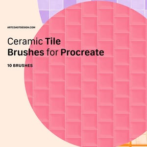 Ceramic Tile Textures Brushes for Procreate | Architectural Textures for Digital Art