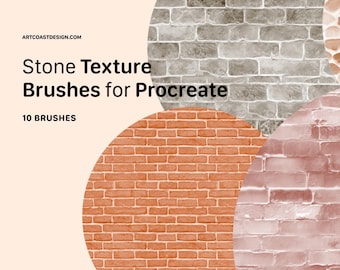 Procreate Stone Texture Brushes: Painting Kit (Digitaler Download)