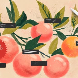 Chalk Board Procreate Brushes, Grainy Retro Texture Pack (Digital Download)