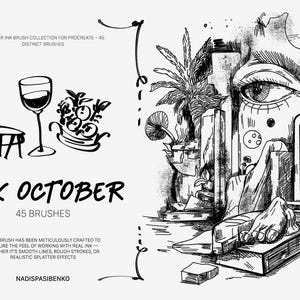 Procreate Fineline Brushes | Ink, Pen, Lineart, Calligraphy | Digital Download