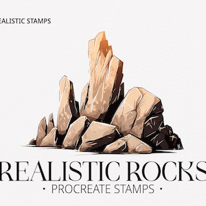 Mountains Stones Rocks Stamps Procreate Brushes