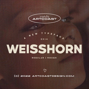 Weisshorn Typeface - Bold Sans Serif Font, Crafting Font, Retro Font, Groovy Font, Poster Font, Logo Font