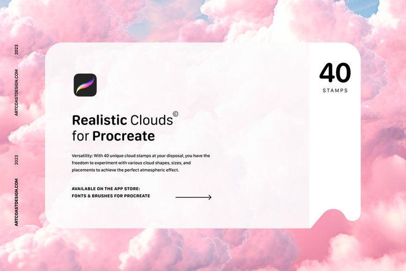 Procreate Realistic Clouds Sky Stamps, Procreate Brushes - Etsy