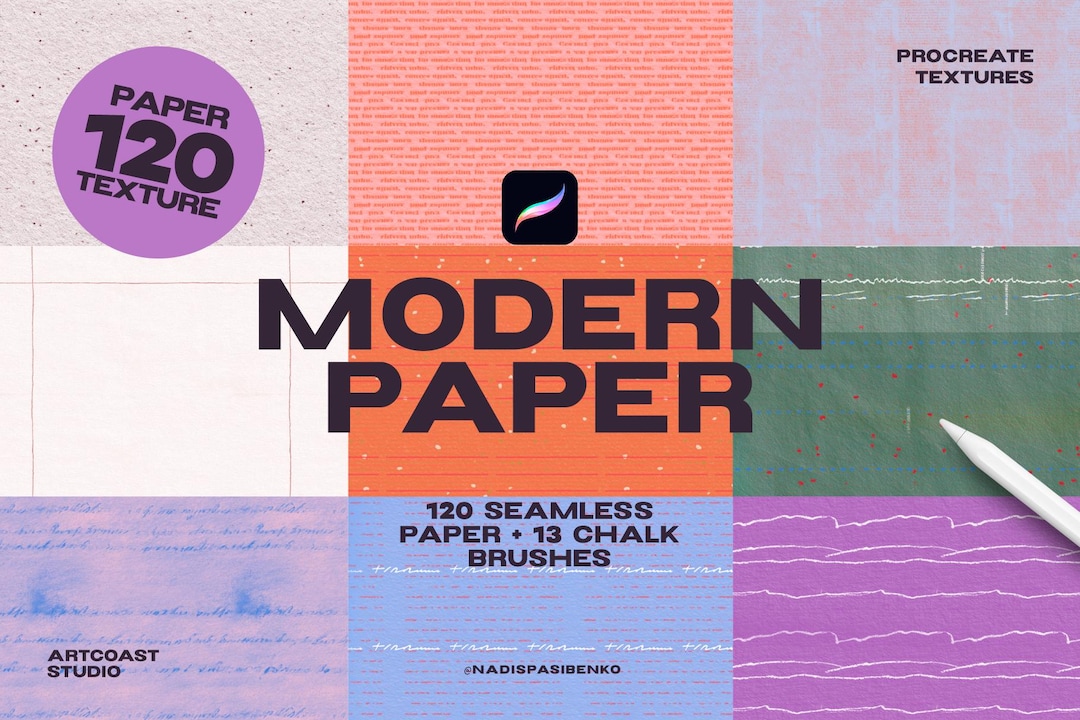Textured Paper Procreate & Brushes for Procreate (digital Download) - Etsy