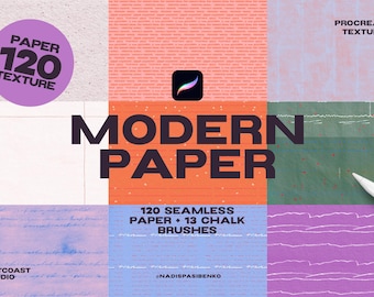 Papel texturizado y pinceles para Procreate (descarga digital)