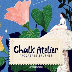 Chalk Atelier Procreate Brushes, Grainy Texture Brushes