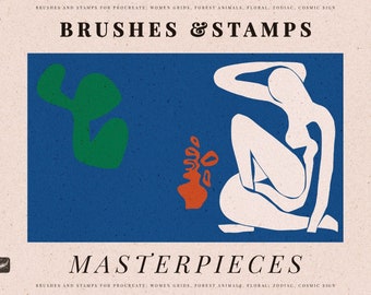 Masterpieces - Procreate, Photoshop Stamps, Create Characters, Procreate Brushes