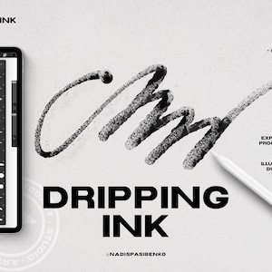 Procreate Ink Brushes – Realistic Inking & Line Art Brush Set | Digital Download