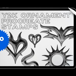 Y2K Ornament Procreate Stamps