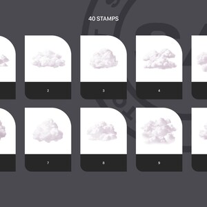 Procreate Realistic Clouds Sky Stamps, Procreate Brushes - Etsy