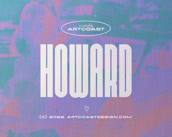 Howard - Ultra Condensed Sans Serif, Crafting Font, Retro Font, Groovy Font, Poster Font, Logo Font