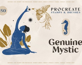 Genuine Mystic - Procreate, Photoshop Stamps, Create Characters, Procreate Brushes