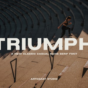 Triumph Wide Font, Logo Font, Retro Font, Bold Font, Poster Font