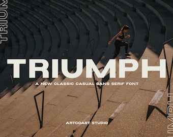 Triumph Wide Font, Logo Font, Retro Font, Bold Font, Poster Font