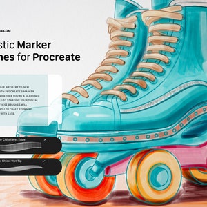 Best Marker for Procreate, Soft Marker, Brushes for Procreate, Texture Brushes