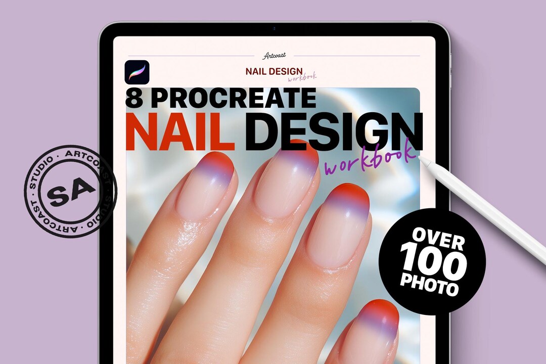 Procreate Normal Nails Procreate Nail Design Workbook: 120+ Hand & Foot Photos (digital ...