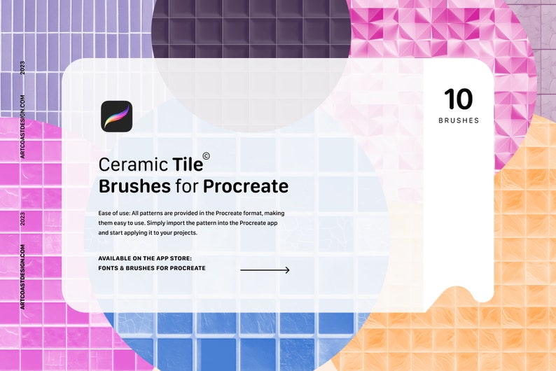 Procreate Ceramic Tile Texture Brushes – Architectural & Interior ...