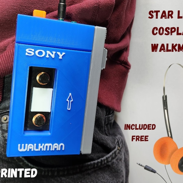 Réplica de disfraz de Star Lord Walkman inspirado en Guardianes Galaxy Impresionante mezcla de accesorios Disfraz Haloween Retro TV Show Prop Walkman TPS-L2 Auriculares