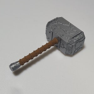 Cracked Magnetic Mjolnir Hammer Mighty Thor - Marvel Fridge Magnet Gift Avengers Love and Thunder Endgame Infinity War Ragnarok Thor's image 5
