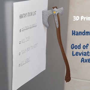 God Of War Magnetic Kratos Leviathan Axe Blade of Chaos Gift UK God of War Ragor Fridge Magnet Present Christmas Gamer