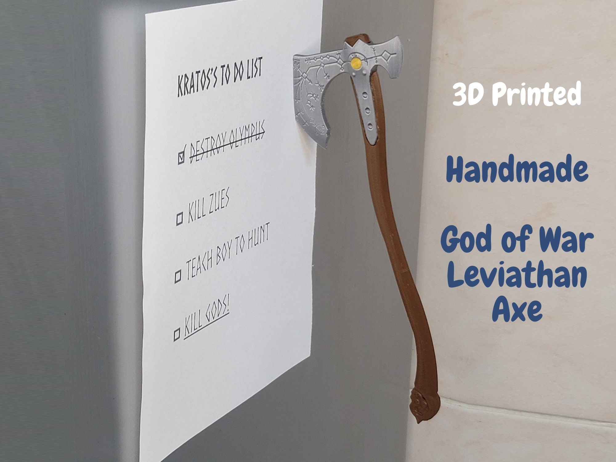 Hache Léviathan God Of War – Réplique Artisanale Kratos – Cadeau Homme