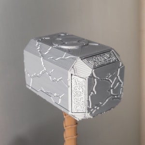 Cracked Magnetic Mjolnir Hammer Mighty Thor - Marvel Fridge Magnet Gift Avengers Love and Thunder Endgame Infinity War Ragnarok Thor's image 8